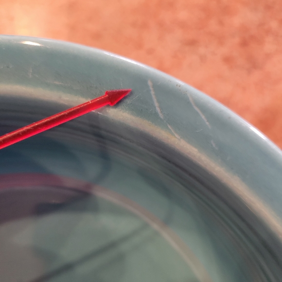Vintage Fiesta 8.5" Nappy Bowl ~ Fiestaware ~ Serving Bowl ~ Turquoise - Picture 12 of 16